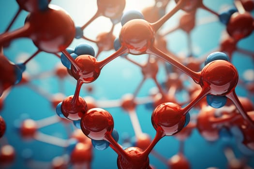 Molecular structure cell. Formula atom tech. Generate Ai