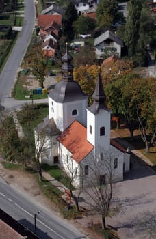 The parish church of Our Lady of Sorrows of Carinthia in Krizevci, Croatia
