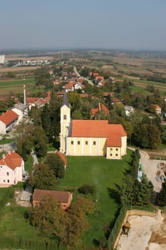 The parish church of Wounded Jesus in Gradec, Croatia