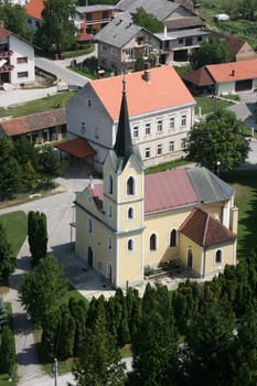 The parish church of St. John the Baptist in Gornji Desinec, Croatia