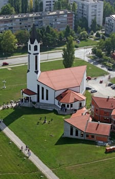 Parish Church of the Sacred Heart of Jesus in Karlovac, Croatia