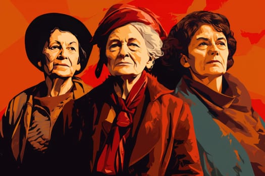 Old radical feminists. Person care. Generate Ai