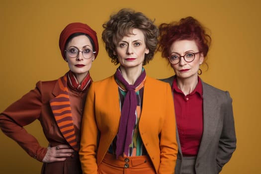 Passionate Old radical feminists. Person care. Generate Ai