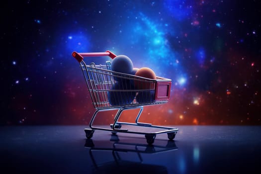 Efficient Online shopping cart. Store delivery. Generate Ai