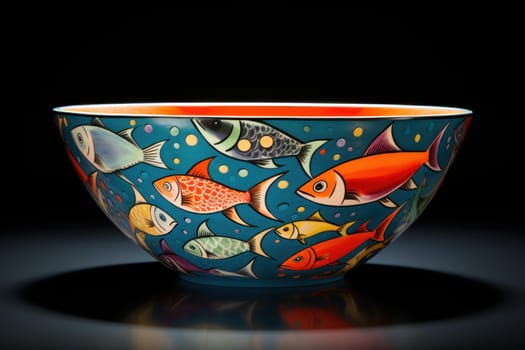 Fish big bowl animal. Pet water. Generate Ai
