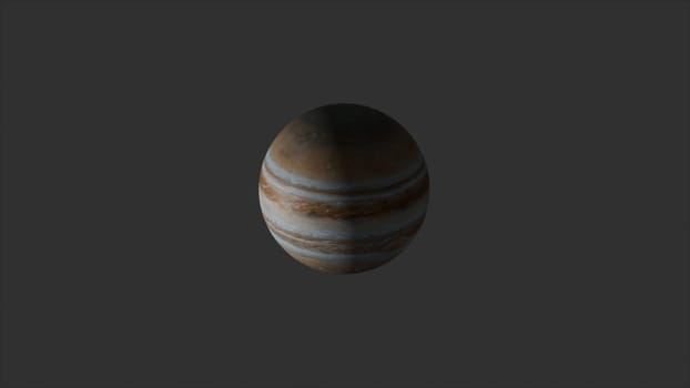 Planet Jupiter on a gray background. Elements of this image are presented by NASA