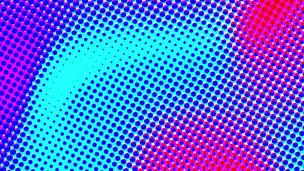 Abstract colorful halftone. Computer generated 3d render