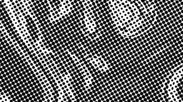 Black and white halftone. Computer generated 3d render