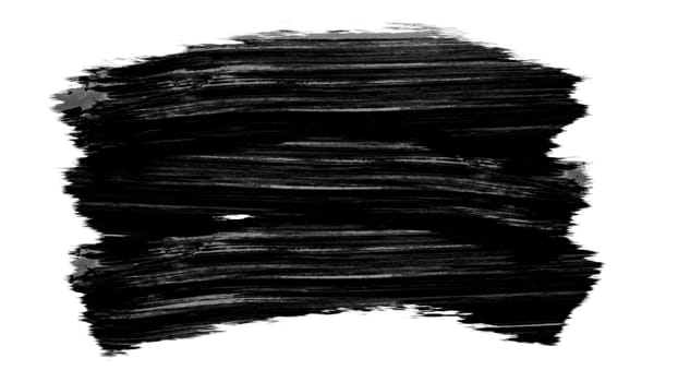 Brush grunge stroke. Computer generated 3d render