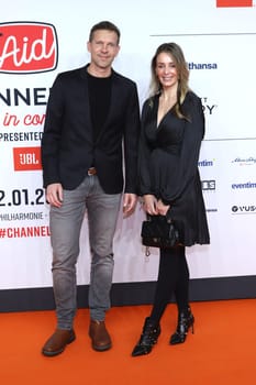 Matthias Ostrzolek and Anne-Kathrin Ostrzolek-Ertl, Channel Aid Live in Concert by JBL at Elbphilharmonie on January 12, 2024 in Hamburg