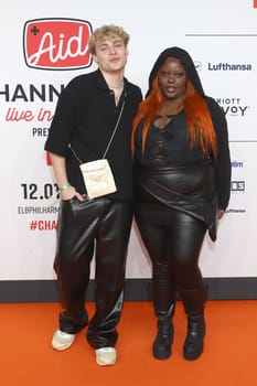 Marek Fritz and Estefania, Channel Aid Live in Concert by JBL at Elbphilharmonie on January 12, 2024 in Hamburg