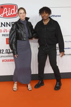 RIck Azas and Theresa Kirchner, Channel Aid Live in Concert by JBL at Elbphilharmonie on January 12, 2024 in Hamburg