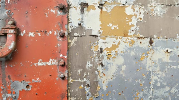 Weathered urban grunge texture. Created using AI generated technology and image editing software.