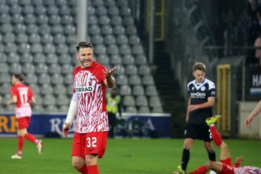 Christian Günter (SC Freiburg II / U23) gained match practice and showed a committed performance,but could not prevent the new defeat of the Bundesliga reserves in the match of the 3rd FBL 23-24 25th Sptg. SC Freiburg II vs DSC Arminia Bielefeld  DFL REGULATIONS PROHIBIT ANY USE OF PHOTOGRAPHS AS IMAGE SEQUENCES AND/OR QUASI-VIDEONann  Photo: Joachim Hahne/johapress