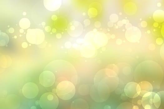 Abstract fresh delicate gradient green light and yellow pastel spring or summer bokeh background. Beautiful texture.