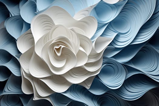 Delicate Paper art style. Style craft nature. Generate Ai