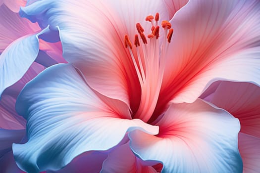 Fragrant Paradise flower. Jungle nature petal. Generate AI