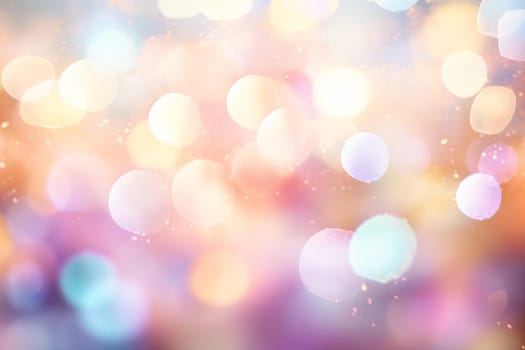 Pastel bokeh light. Shiny effect. Generate Ai