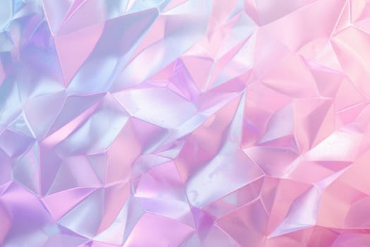 Magical Pink dusted holographic slime. Digital pearl. Generate Ai