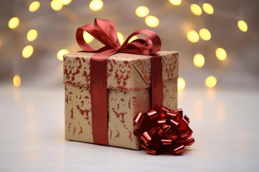 Gift box. Small beauty happy. Generate Ai