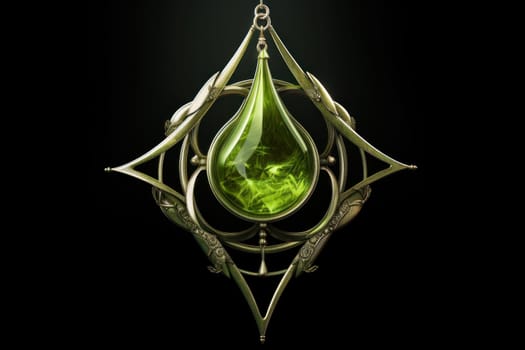 Peridot chaos symbol. Sky design. Generate Ai