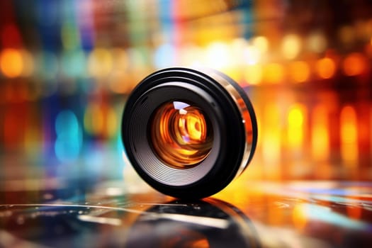 Precise Photo lens. Glass video studio. Generate Ai
