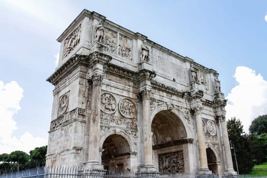 Rome, Italy - June 11, 2012: The eternal city of Rome, Roman streets and buildings, modern and ancient architecture of Rome.