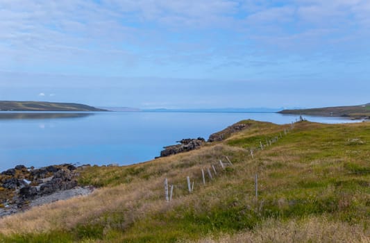 Coastal landscape near Olafsfjordur in Iceland