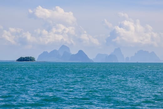 Beach and sea in Phuket Thailand. Coastline.