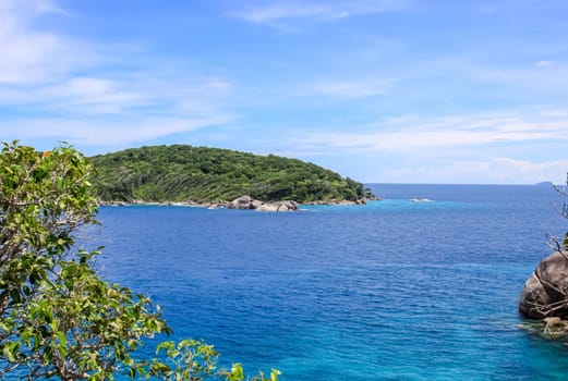 The rocks and hills near Phuket. Beaches of Thailand