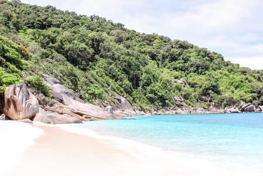The rocks and hills near Phuket. Beaches of Thailand