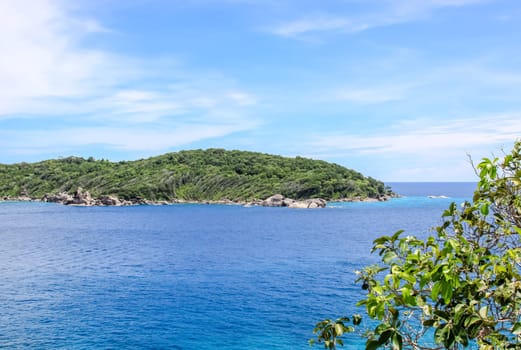 The rocks and hills near Phuket. Beaches of Thailand