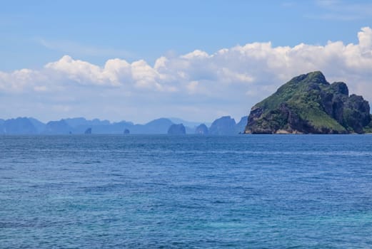 The rocks and hills near Phuket. Beaches of Thailand