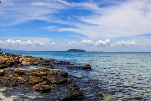 The rocks and hills near Phuket. Beaches of Thailand
