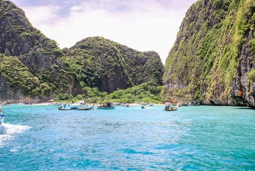 The rocks and hills near Phuket. Beaches of Thailand