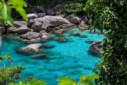 The rocks and hills near Phuket. Beaches of Thailand