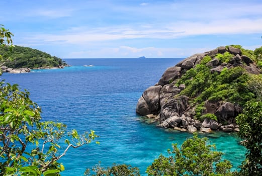 The rocks and hills near Phuket. Beaches of Thailand