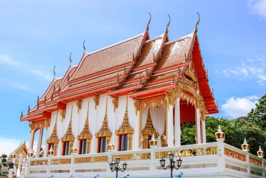 Bangkok, Thailand - August 24, 2018: Temple complexes in Thailand. Buddhist temples in Bangkok