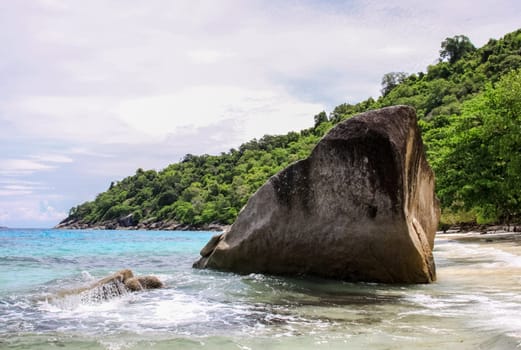 The rocks and hills near Phuket. Beaches of Thailand