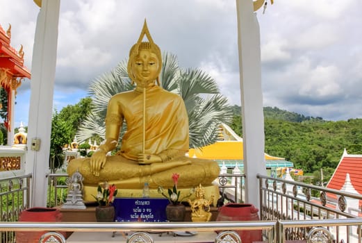 Bangkok, Thailand - August 24, 2018: Temple complexes in Thailand. Buddhist temples in Bangkok