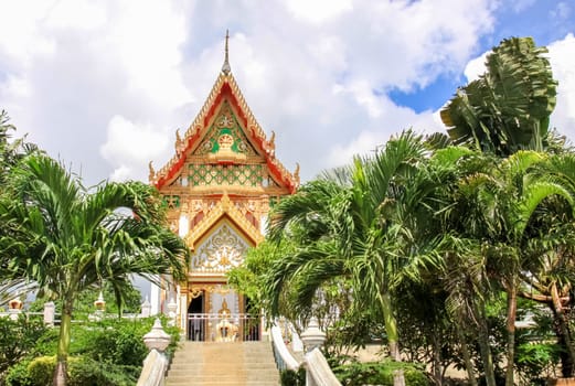 Bangkok, Thailand - August 24, 2018: Temple complexes in Thailand. Buddhist temples in Bangkok