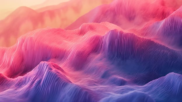 Blocked massive topographic relief abstract background. Generative AI design