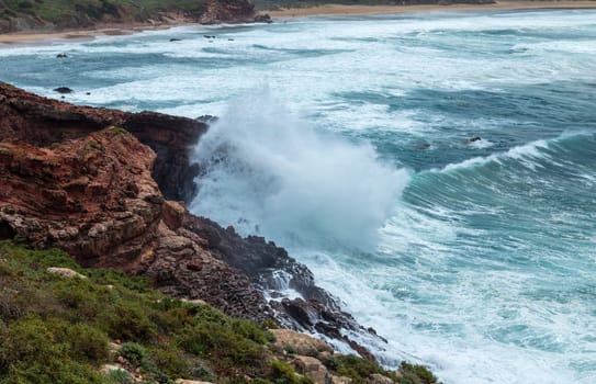 Cliffs in the Algarve West Coast, near Sagres, Portugal