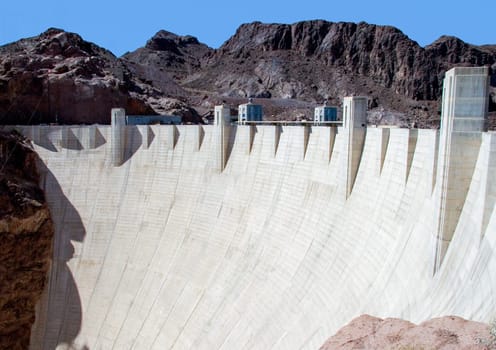 scenic View of the Hoover Dam in Nevada, USA