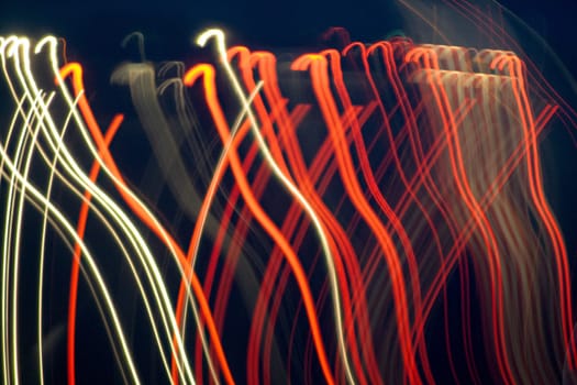 colorful background of red and green light in motion