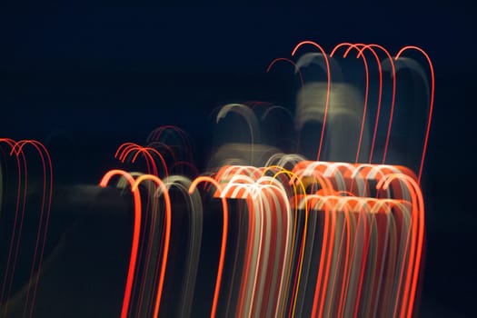 colorful background of red and green light in motion