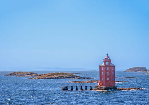 The Kjeungskjaer Lighthouse - Norwegian - Kjeungskjaer fyr - is a coastal lighthouse in the municipality of Oerland in Trondelag county, Norway