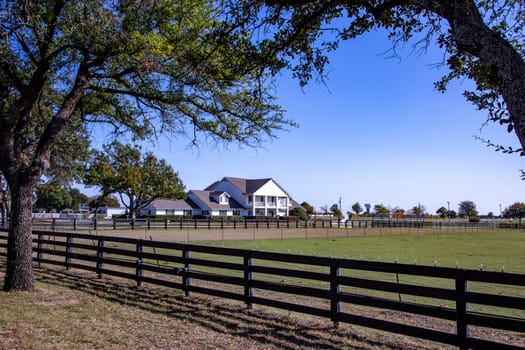 Front view of Southfork Ranch, the ranch of the tv film Dallas
