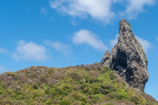 pico hill is the highest point in fernando de noronha island, Brazil