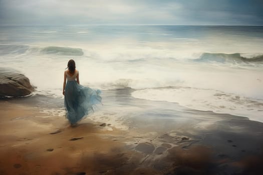 Picturesque Photography painter beach creative urban. Artistic work street scenic travel. Generate Ai